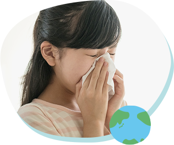 ご家族も一緒にできる舌下免疫療法が可能（スギ花粉症とダニアレルギーの治療）