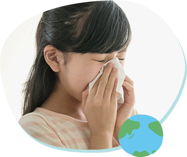 ご家族も一緒にできる舌下免疫療法が可能(スギ花粉症とダニアレルギーの治療)