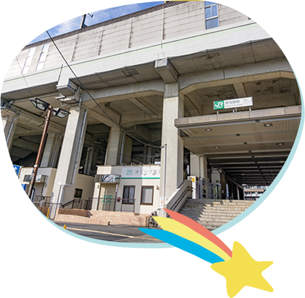 南与野駅東口から徒歩5分